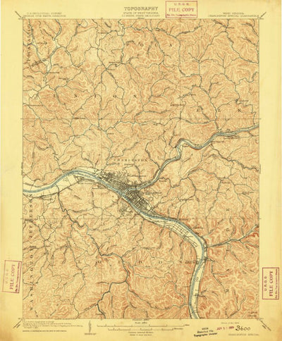United States Geological Survey Charleston, WV (1909, 62500-Scale) digital map