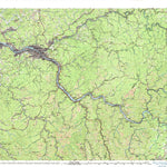 United States Geological Survey Charleston, WV (1984, 100000-Scale) digital map