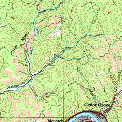 United States Geological Survey Charleston, WV (1984, 100000-Scale) digital map