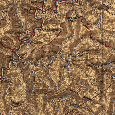 United States Geological Survey Charleston, WV-OH (1954, 250000-Scale) digital map