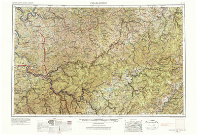 United States Geological Survey Charleston, WV-OH (1957, 250000-Scale) digital map