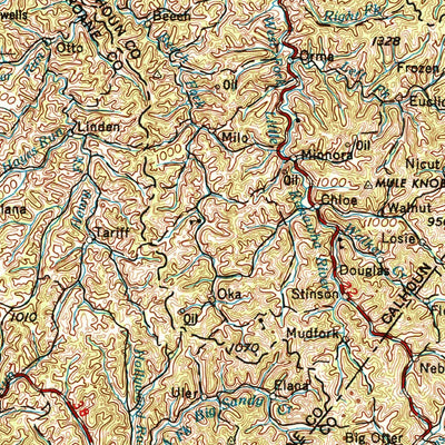 United States Geological Survey Charleston, WV-OH (1957, 250000-Scale) digital map