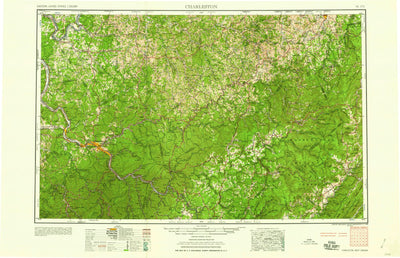 United States Geological Survey Charleston, WV-OH (1958, 250000-Scale) digital map