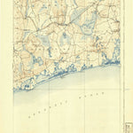 United States Geological Survey Charlestown, RI (1889, 62500-Scale) digital map