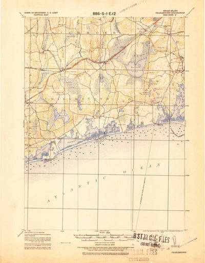 United States Geological Survey Charlestown, RI (1919, 62500-Scale) digital map