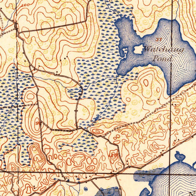 United States Geological Survey Charlestown, RI (1921, 62500-Scale) digital map
