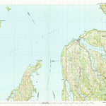 United States Geological Survey Charlevoix, MI (1984, 100000-Scale) digital map