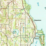 United States Geological Survey Charlevoix, MI (1984, 100000-Scale) digital map