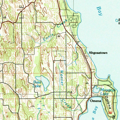 United States Geological Survey Charlevoix, MI (1984, 100000-Scale) digital map