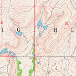 United States Geological Survey Charley Creek East, OK (1964, 24000-Scale) digital map