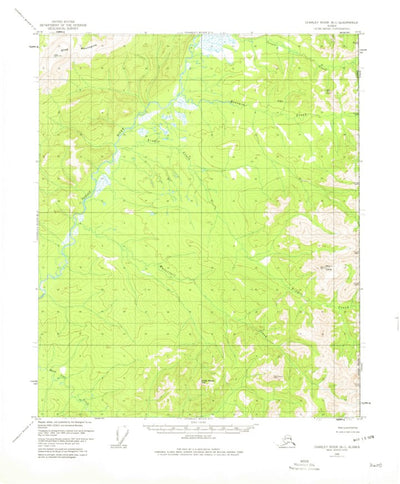 United States Geological Survey Charley River B-1, AK (1956, 63360-Scale) digital map