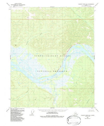 United States Geological Survey Charley River B-4, AK (1956, 63360-Scale) digital map