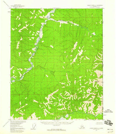 United States Geological Survey Charley River C-1, AK (1956, 63360-Scale) digital map