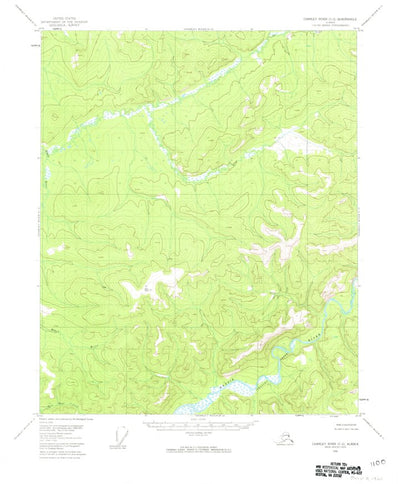 United States Geological Survey Charley River C-2, AK (1956, 63360-Scale) digital map