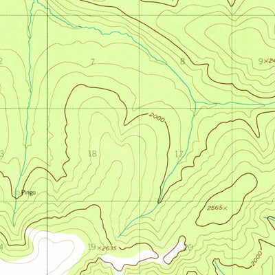 United States Geological Survey Charley River C-2, AK (1956, 63360-Scale) digital map