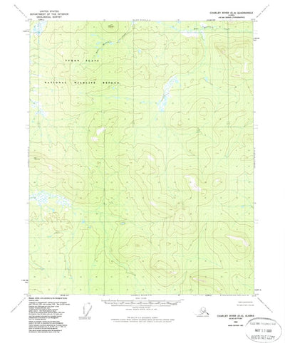 United States Geological Survey Charley River D-4, AK (1956, 63360-Scale) digital map