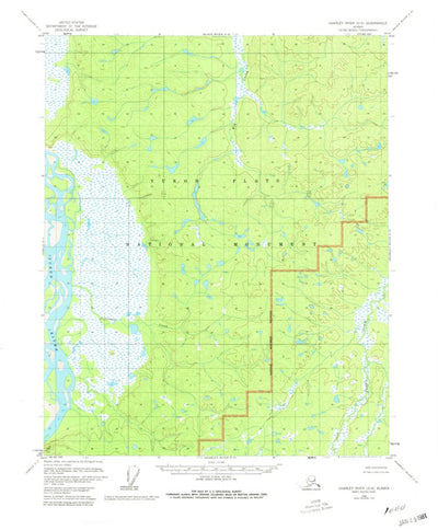 United States Geological Survey Charley River D-6, AK (1956, 63360-Scale) digital map