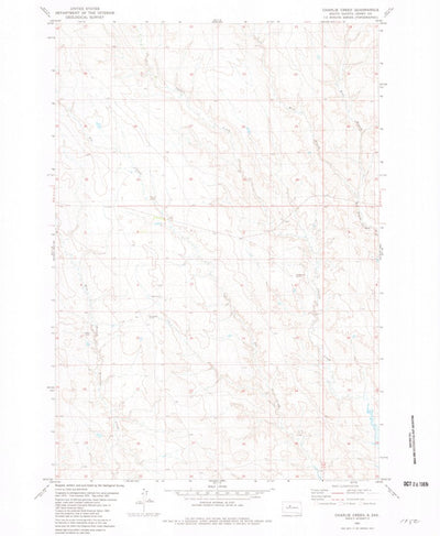 United States Geological Survey Charlie Creek, SD (1981, 24000-Scale) digital map