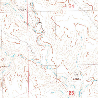 United States Geological Survey Charlie Creek, SD (1981, 24000-Scale) digital map