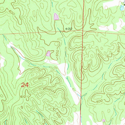 United States Geological Survey Charlotte, AR (1954, 24000-Scale) digital map