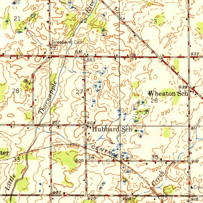 United States Geological Survey Charlotte, MI (1949, 62500-Scale) digital map