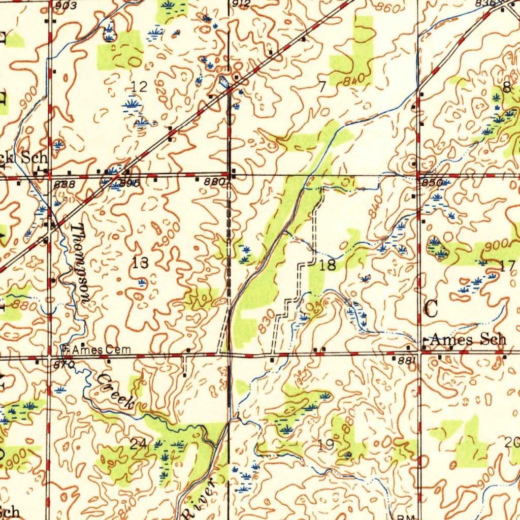 Charlotte, MI (1949, 62500-Scale) Map by United States Geological ...