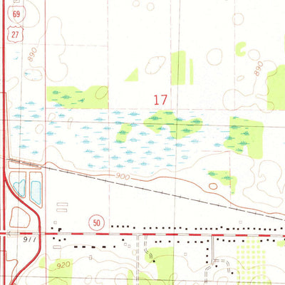 United States Geological Survey Charlotte, MI (1980, 24000-Scale) digital map