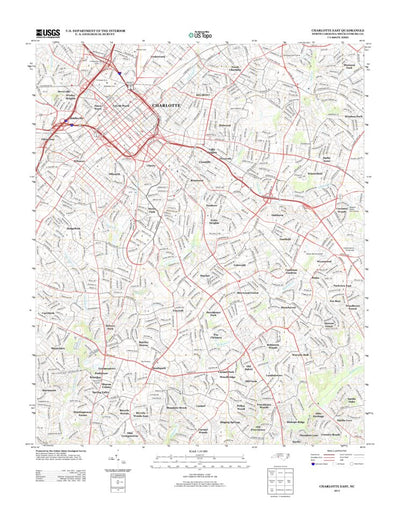 United States Geological Survey Charlotte NC Topo Bundle bundle