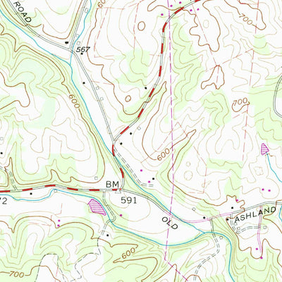 United States Geological Survey Charlotte, TN (1958, 24000-Scale) digital map