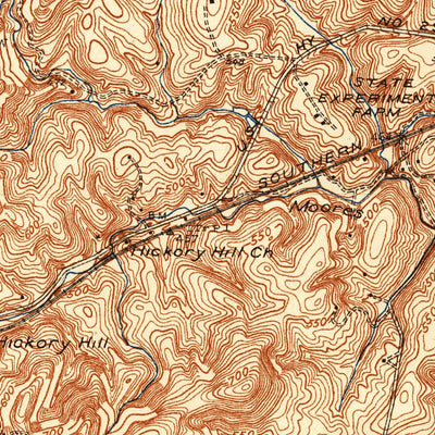 United States Geological Survey Charlottesville And Vicinity, VA (1935, 31680-Scale) digital map