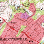 United States Geological Survey Charlottesville East, VA (1964, 24000-Scale) digital map