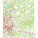 United States Geological Survey Charlottesville East, VA (1973, 24000-Scale) digital map