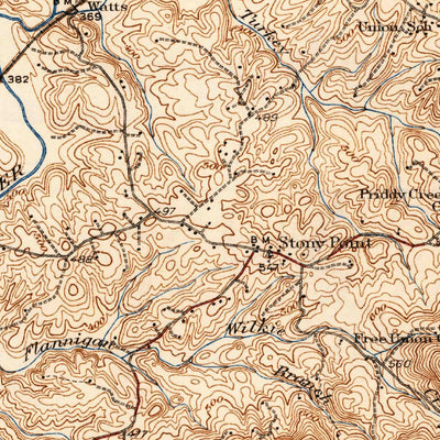 United States Geological Survey Charlottesville, VA (1939, 62500-Scale) digital map