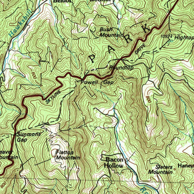 United States Geological Survey Charlottesville, VA (1986, 100000-Scale) digital map