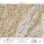 United States Geological Survey Charlottesville, VA-WV (1956, 250000-Scale) digital map