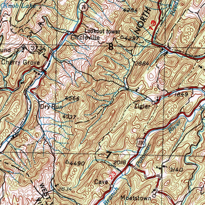 United States Geological Survey Charlottesville, VA-WV (1956, 250000-Scale) digital map