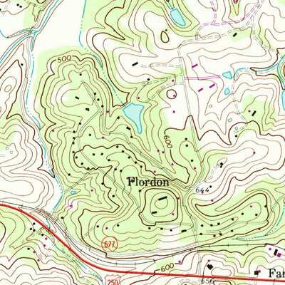United States Geological Survey Charlottesville West, VA (1973, 24000-Scale) digital map