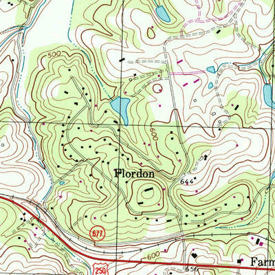 United States Geological Survey Charlottesville West, VA (1997, 24000-Scale) digital map