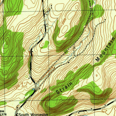 United States Geological Survey Charlotteville, NY (1945, 31680-Scale) digital map