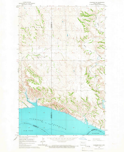 United States Geological Survey Charlson NE, ND (1965, 24000-Scale) digital map