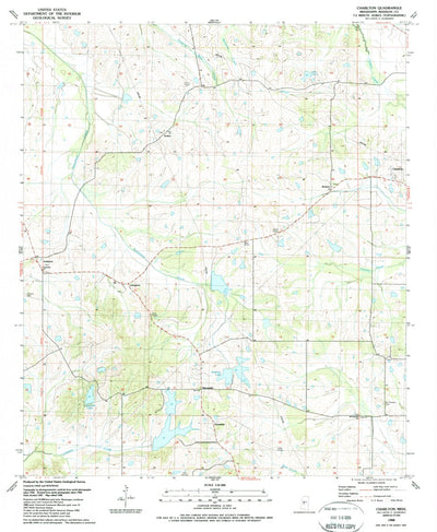United States Geological Survey Charlton, MS (1988, 24000-Scale) digital map