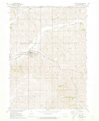 United States Geological Survey Charter Oak, IA (1971, 24000-Scale) digital map