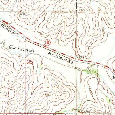 United States Geological Survey Charter Oak, IA (1971, 24000-Scale) digital map