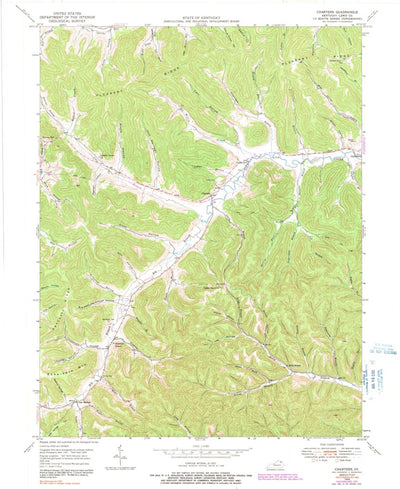 United States Geological Survey Charters, KY (1949, 24000-Scale) digital map