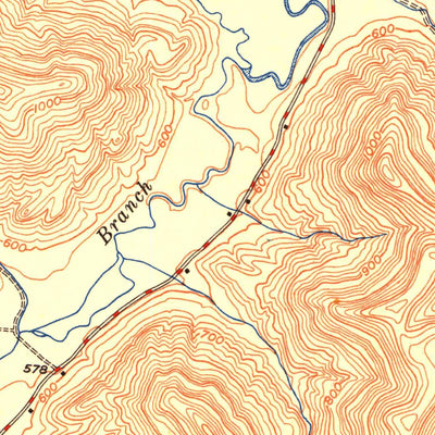United States Geological Survey Charters, KY (1950, 24000-Scale) digital map