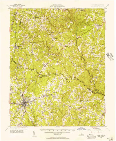 United States Geological Survey Chase City, VA (1955, 62500-Scale) digital map