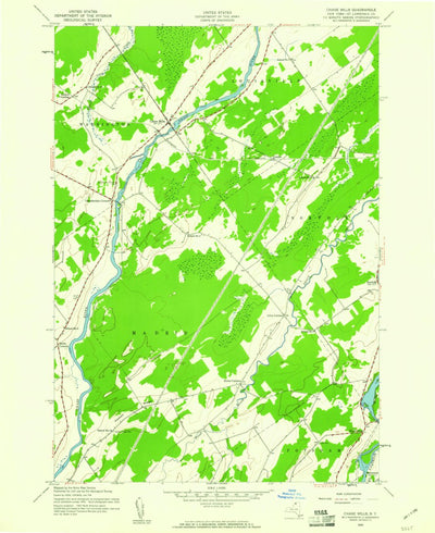 United States Geological Survey Chase Mills, NY (1942, 24000-Scale) digital map