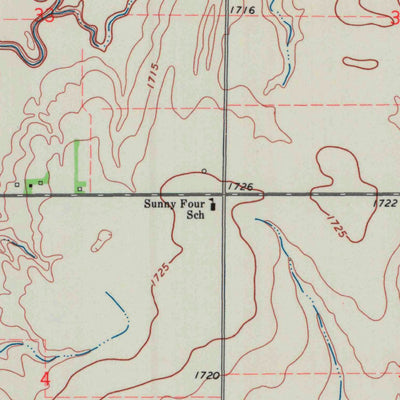 United States Geological Survey Chase NE, KS (1970, 24000-Scale) digital map