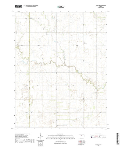 United States Geological Survey Chase NW, KS (2022, 24000-Scale) digital map