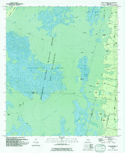 United States Geological Survey Chase Prairie, GA (1994, 24000-Scale) digital map